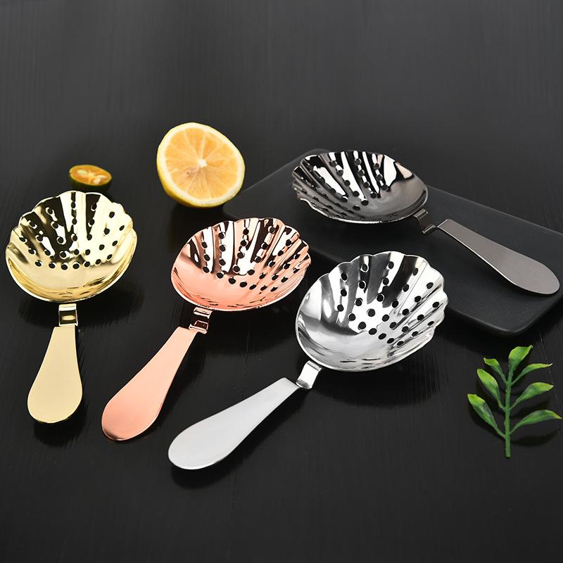 Julep Bar Strainer 304 Stainless Steel Cocktail Strainer Spoon Bar Sprung Cocktail Shaker Fast Drain Julep Strainer Bar Tools