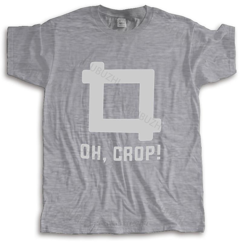 

Brand Cotton Tshirt Man crew neck tshirt Oh Crop Funny Picture Photographer T Shirt Photography Instagram Photo 684 S