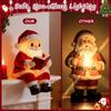 Reading Santa Claus Light Father Christmas LED Night Lamp Home Office Living Room Bedroom Desk Decoration Lamp Xmas Holiday Gift