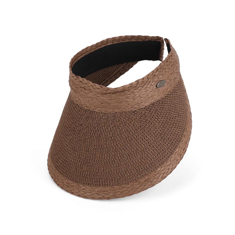 Summer sun hat for women, outdoor travel, leisure, versatile, woven straw top hat, headband, large eave sun protection sun hat