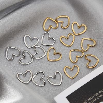 Popolare Anello Pendente a Cuore di Pesca in Acciaio Inossidabile Personalizzato