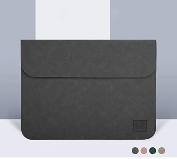 Surface Laptop Go Leder PU Stilvolle Tablet-Hülle (12,4-Zoll) Hülle/Cover, Etui/Taschenhülle, Hochwertiges Leder, (Hellgrau)