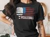 Pickleball T-Shirt Comfort Colors Amerikanische Flagge Patriotischer Sport Geschenk USA