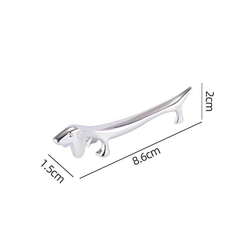 Dachshund Shape Alloy Chopstick Holder - Creative, Exquisite Tableware Rest