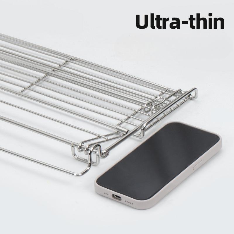 Aluminum Outdoor Table Side Storage Rack Hanging Mesh IGT Table Expansion Bracket Folding Table Extension Basket Folding Rack