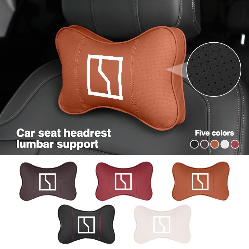 Car Seat Headrest Lumbar Support Spine Protect Neck Rest Cushion For Zeekr X 001 009 2022 2023 2024 EV 2021-2023 Krypton