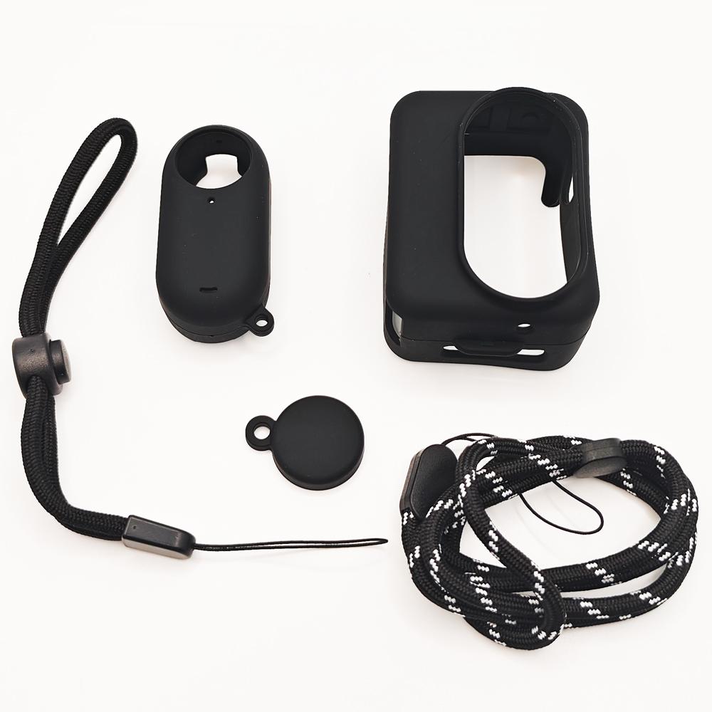 GO 3S Silicone Protective Cover Lens Cap Camera Case for Insta360 GO 3 / 3S Action Cameras Full-Body Protection