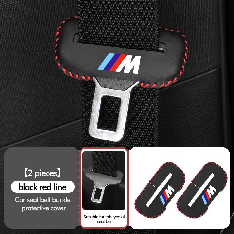 1/2/5pcs Auto Leather Belt Buckle Protector Durable Guard Cover For BMW E93 F10 F20 F30 F40 F15 F25 F26 F31 F49 F86 M3 M5 X3 E90