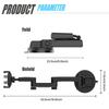 Long Arm Car Phone Mount 360-Degree Rotation Strong Suction Cup Windshield & Dashboard Holder for Secure Mobile Device Placement