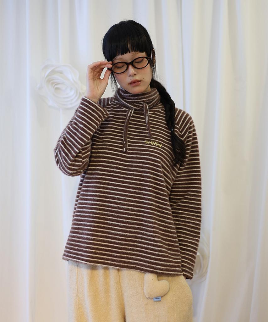 SORDI Tie Turtleneck_Brown