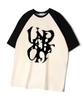 UNDEROFF Oversized Raglan Short Sleeve T-Shirt Under Smoke Black