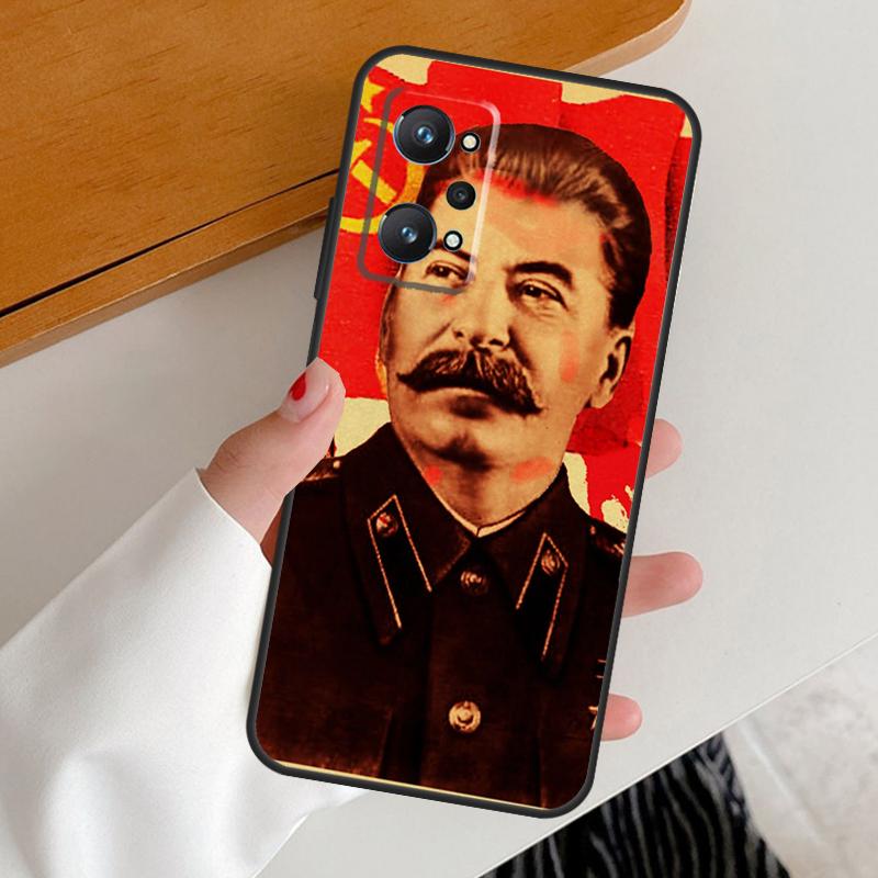 Soviet Union Leader Stalin For Realme GT7 GT6 15 Pro 10 11 12 13 14 Pro Plus C65 C63 C61 C55 C51 C53 C35 C75 C67 Case
