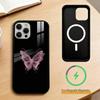 Fluorescent Butterfly   Phone Case For iPhone17,16,15,14,13,12,11 Plus,Pro Magnetic with Magsafe Wireless Charging