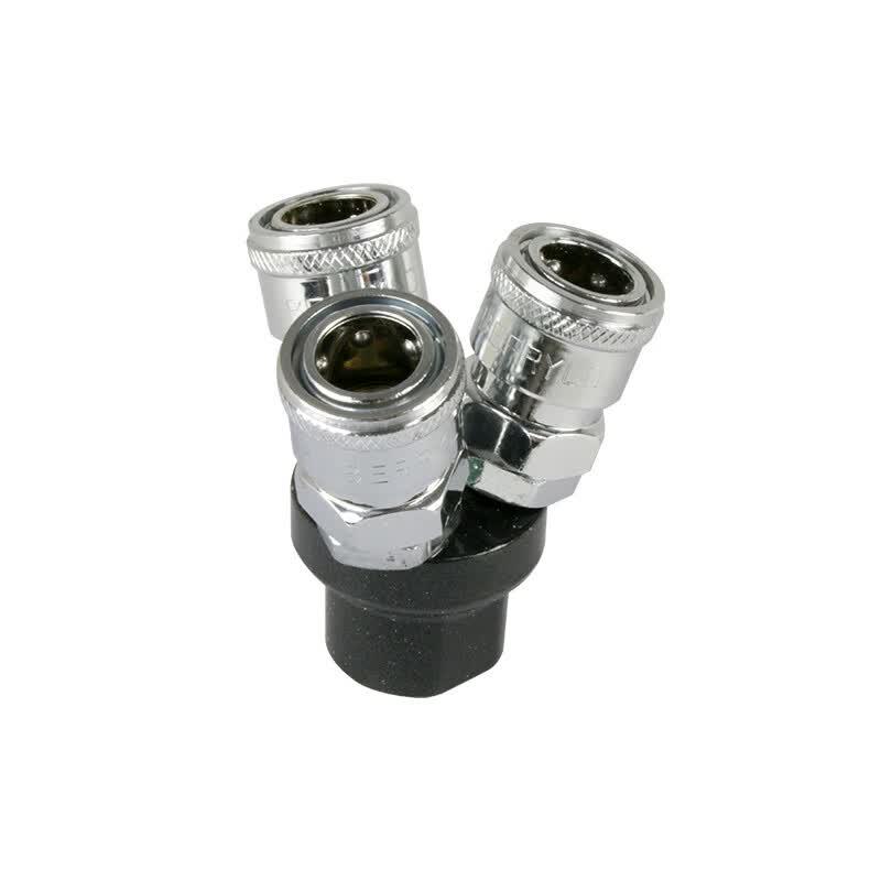 Berry Lion Quick Self-Locking 3-Way Pneumatic Air Connector