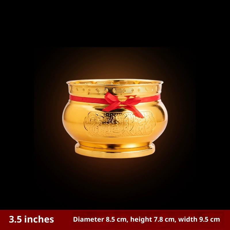 Iron Alloy Incense Burner Gold-Plated Chinese Incense Holder Filling Furnace Incense Gold Sand Particle For Bad Spirit Pangsabit