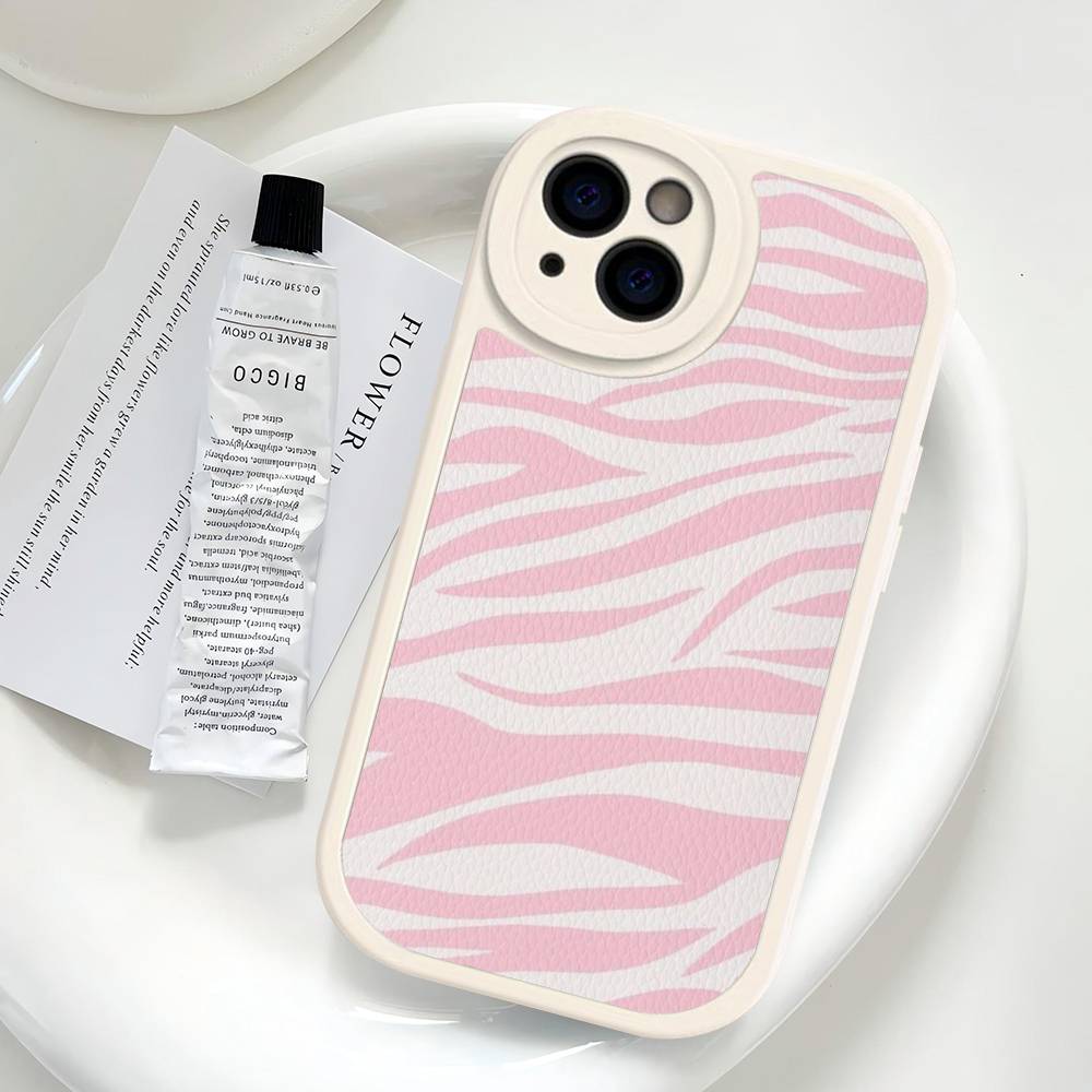 Zebra Pattern Art For IPhone 16 15 14 13 12 11 Pro Max Plus Leather Phone Cover