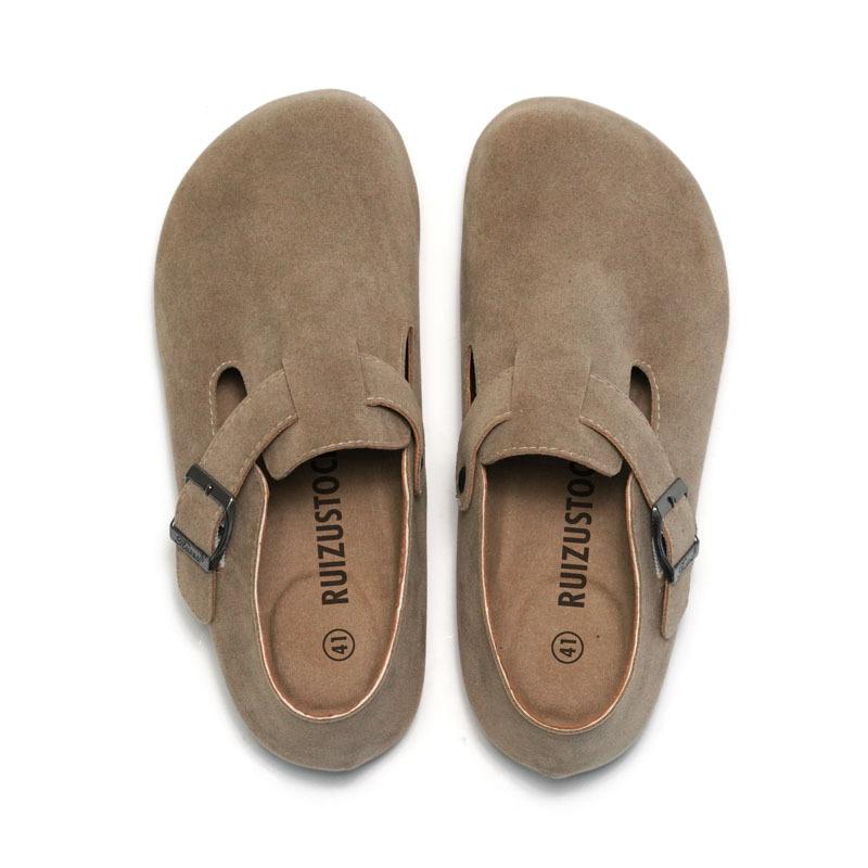 Jarní a letní dámské korkové boty pro volný čas, pánské unisex boty Baotou Water Pine, matné KWN-BT-8