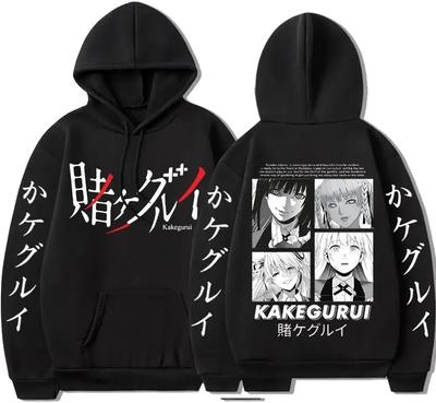 2024 Neue Anime Kakegurui Hoodies Cosplay Yumeko Jabami Damen Lässige Sweatshirts Tasche Lockere Kleidung Pullover