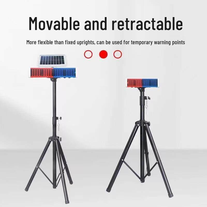 Solar Powered LED Traffic Flashing Warning Light