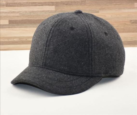 Autumn and winter new short-brimmed woolen baseball cap, men's simple and versatile trend cap, women's warm and velvet hat