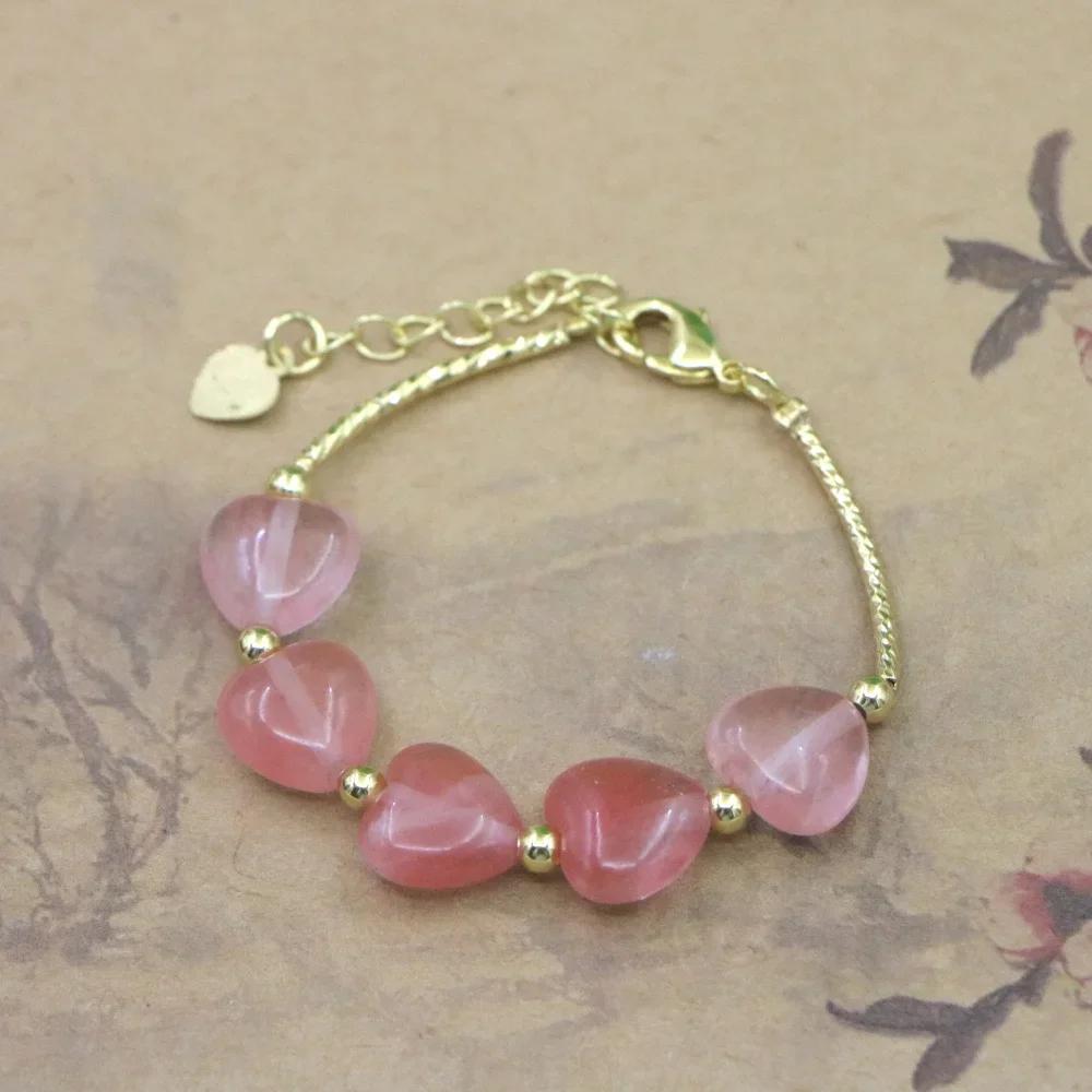 High Quality Natural Stone Bead Bracelet Baby Girls Lobster Clasp Accessories Girls Yoga Christmas Wedding Gift Jewelry Charm
