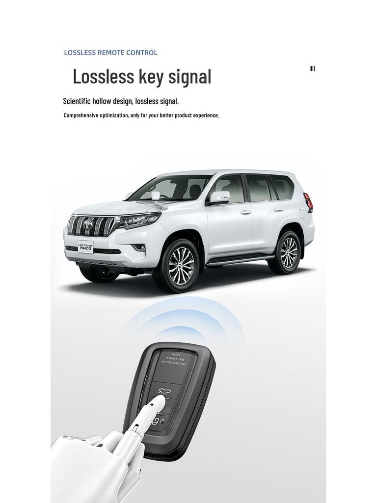 Pouzdro na klíč Toyota pro Highlander, RAV4, Crown, CHR, Venza, Prado, Camry - Plně obepínající kryt