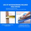 Quick Inclined Hole Doweling Jig Kit Woodworking Inclined Hole Doweling Jig Hole Puncher Locator with Scale Woodworking Tools
