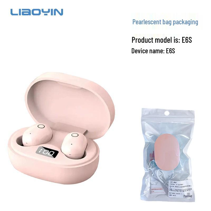 2024 New Mini Bluetooth Earphones with Long Battery Life, Noise Cancelling, and Cute Design