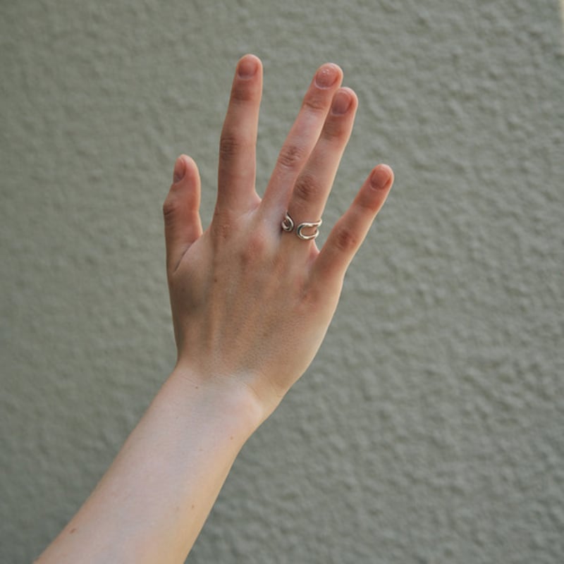 green [925 silver] Five.silver.223 / seve ring