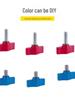 304 Stainless Steel M4 T-Handle Knob Screw with Aluminum Alloy and Slotted Hand-Tightening Design