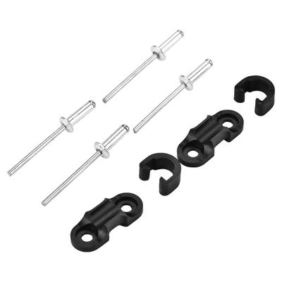 2 pezzi Ultraleggero Lega di Alluminio Bici Freno Cambio Cavo Base Fibbia Clip Accessorio