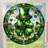 2D Flat St. Patrick'S Day Acrylic Irish Themed Decor Sign, Clover & Top Hat Design, Home Decor Plaque Hanging Wall Art Decorative Garden Decoration Fo