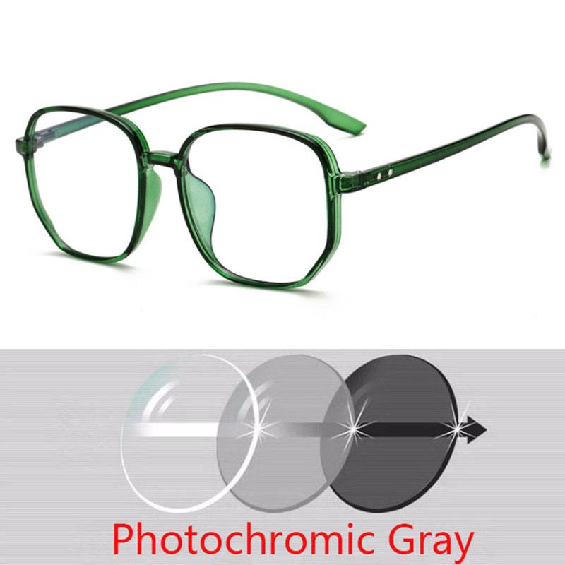 Transparent Gray Oval Nearsighted Glasses Ultralight  Steel Wire Leg Prescription Eyeglasses Diopter 0 -0.5 -1.0 To -6.0