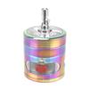 With Drawer Hand Cranked Clear Top Grinder 4 Layers Herb Grinder Crusher Crank Pollinator Spice Grinder Smoke Crusher