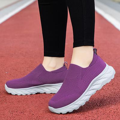 Sports Shoes Soft Flats Sneakers Women Vulcanize Mesh Men Shoes Lightweight Comfortable 2025 Slip On Flats Loafers