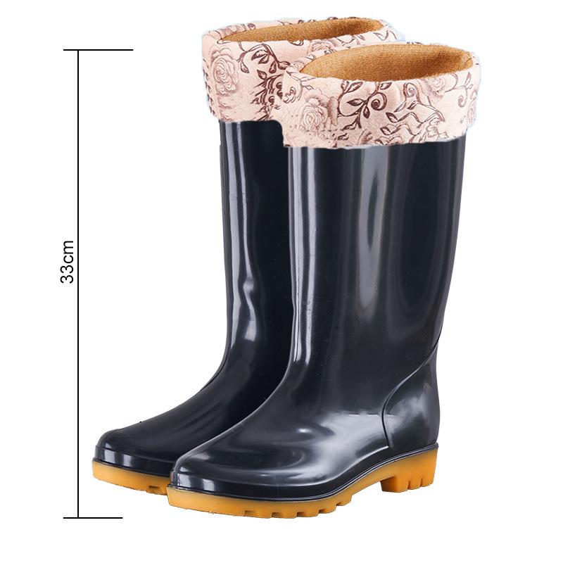 Wasserdichte, rutschfeste Regenstiefel für Herren – Hohe Gummischuhe mit Samtfutter, säure- und laugenbeständig.