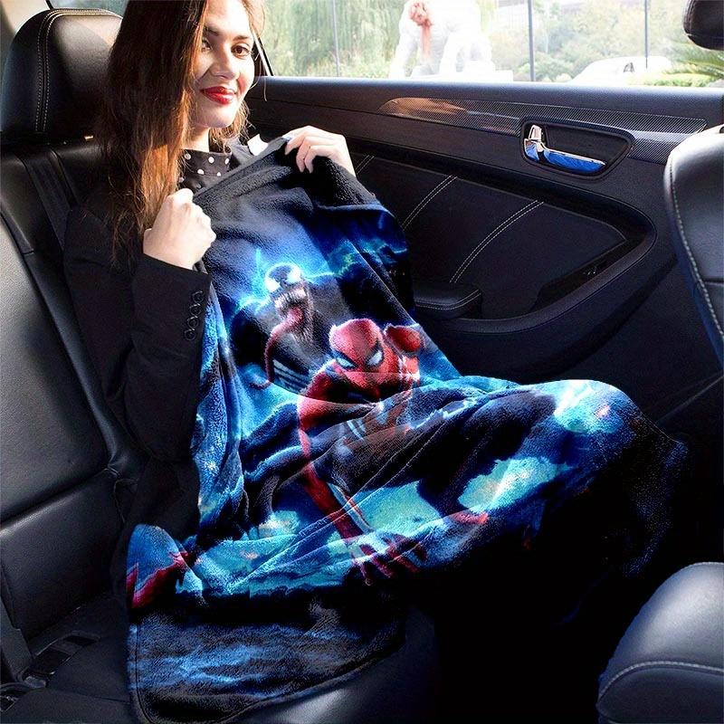 1pc Spider-Man Printing Blanket - Soft, All-Season Throw for Living Room, Bedroom,Personalized Gift with Adorable Cartoon Design