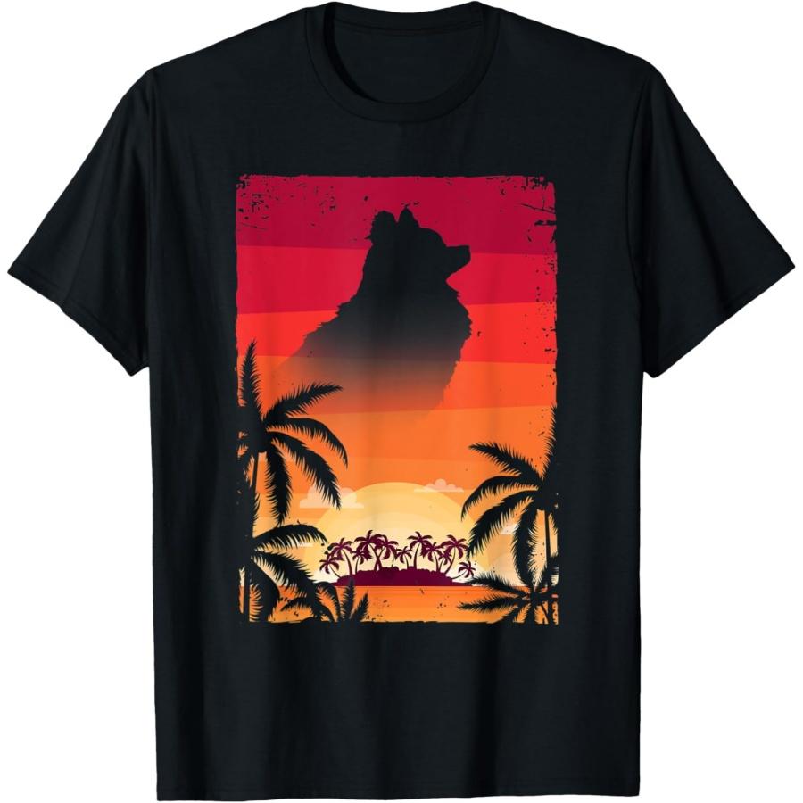 Гавайские каникулы Померанские рубашки Померанская футболка XXXXXL чёрный