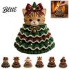 Kit de Ganchillo para Principiantes Kit de Árbol de Navidad Animal DIY Vaca de las Highlands Hilo Decorativo Lindo Manualidad con Hilo Perro Salchicha Gato Manualidades para Principiantes Festivo Hecho a Mano