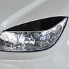For Mercedes‑Benz W204 2008-2011 Gloss Black Carbon Car Front Headlight Eyebrow Eyelid Trim Sticker Cover ABS Decorative Frame