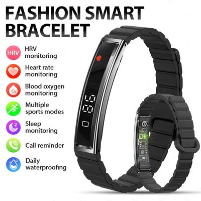 SACOSDING New Smart Bracelet Sport Fitness Tracker Heart Rate Oxygen Monitor Pedometer Call Reminder Smartwatch Band for Men Women