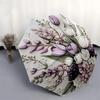 1PC Floral Pattern Umbrella-8-Rib Reinforced Portable Folding Travel Suitable for All Seasons Outdoor Daily , Fun Design-Z0407