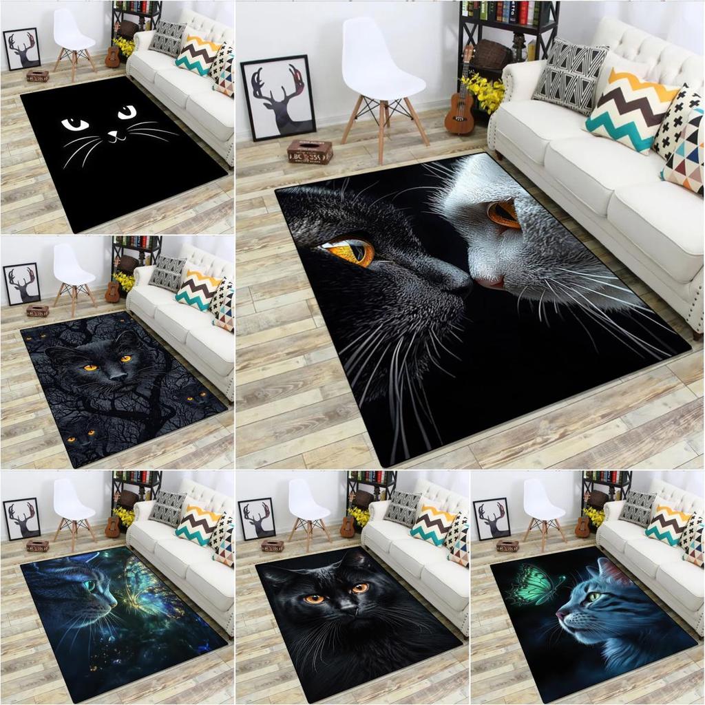 Katze Tier Teppich Haus Teppich Büro Dekorativer Teppich Für Wohnzimmer Schlafzimmer Fußmatte Boden Teppich Computer Stuhl Bereichsteppich
