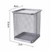 2 pcs Square Shape Pen Holder Solid Structure Square Storage Tube Desktop Organizer  Study Table