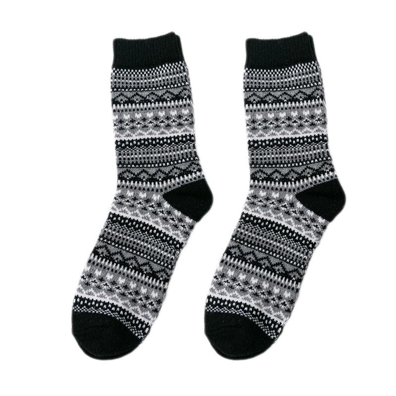 High Quality 5 Pairs Winter Men's Wool Socks Thicken Sheep's Socks Warm Men Retro Style Colorful Man Sock Fashion New