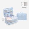 5 In 1 Compression Packing Cubes Travel Luggage Organizer Multi Pocket Clothes Storage Accessories