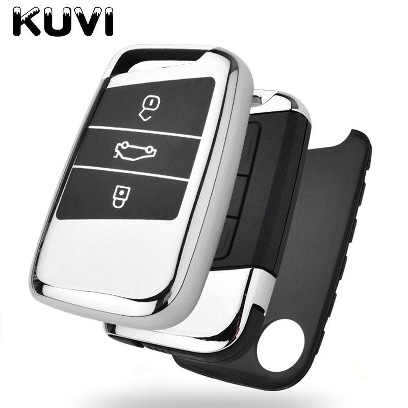 Soft Tpu Car Remote Key Case Cover Holder Shell Fob For Volkswagen Vw Magotan Passat B8 For Skoda Superb A7 Accessories