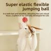 Chicken Feather Rubber Elastic Balls, Feather Throwing Cat Toys, Self-entertainment and Boredom Pet Toys