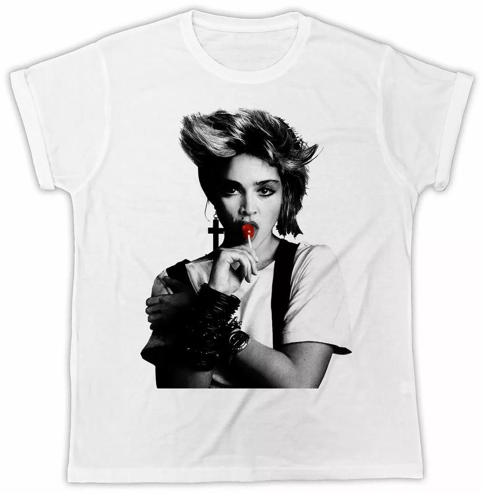 COOL MADONNA T-SHIRT LOLLIPOP POSTER POP RETR GIFT PRESENT UNISEX RETRO COOL 80S Unisex T-Shirt XXXL