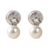 Princess Diana Style Natural Freshwater Pearl Earrings That Can Be Used Without Pierced Hypoallergenic [Orange Symbol] 7-8mm Clip-on Earrings, Ears,
